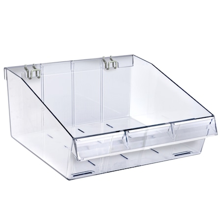 Azar Displays 11.5"W x 12"D x 5.75"H Divider Bin, PK4 556130